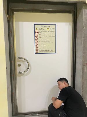 سعر جيد أبواب الحماية من التصوير بالرنين المغناطيسي من الصلب أبواب حماية من الإشعاع من ASTM UL 90 دقيقة مصنفة للحريق الانترنت